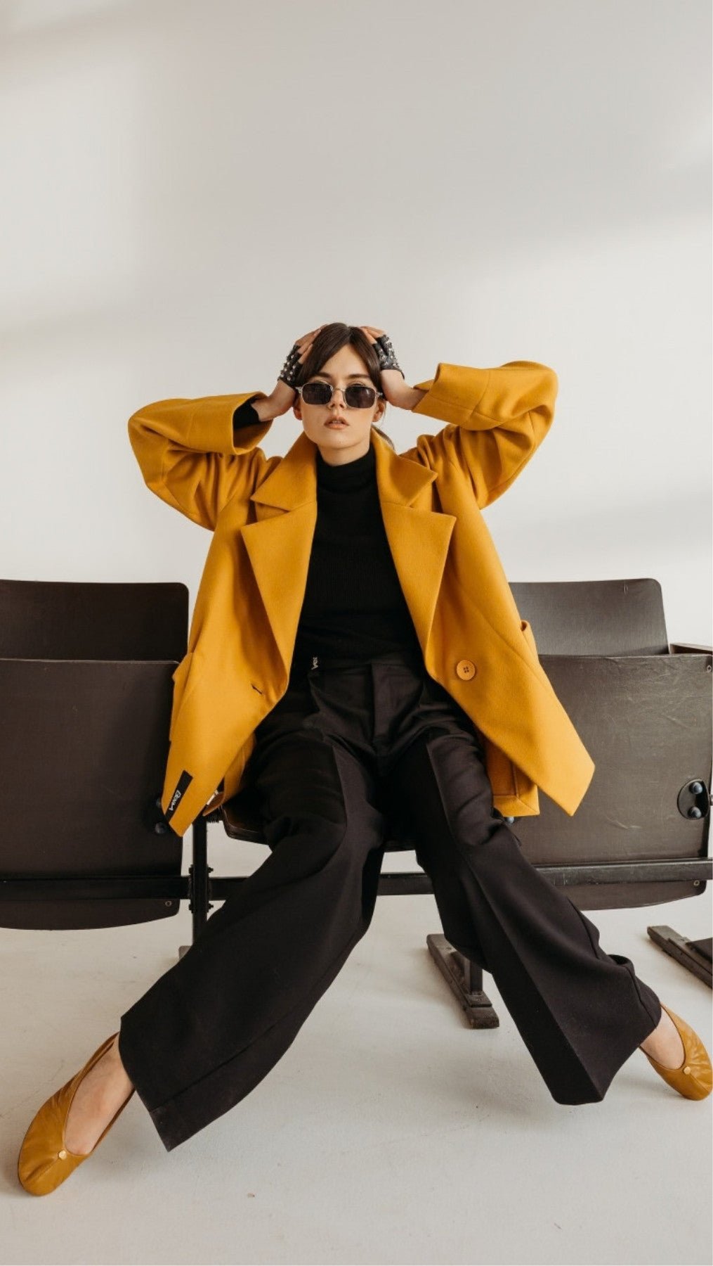 Jacket Yellow Saffron - BeaA - Be At Home with Yourself - coat