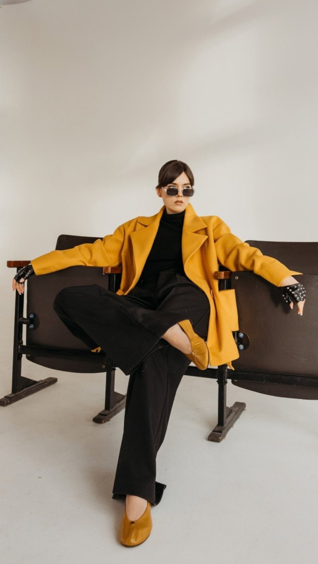 Jacket Yellow Saffron - BeaA - Be At Home with Yourself - coat