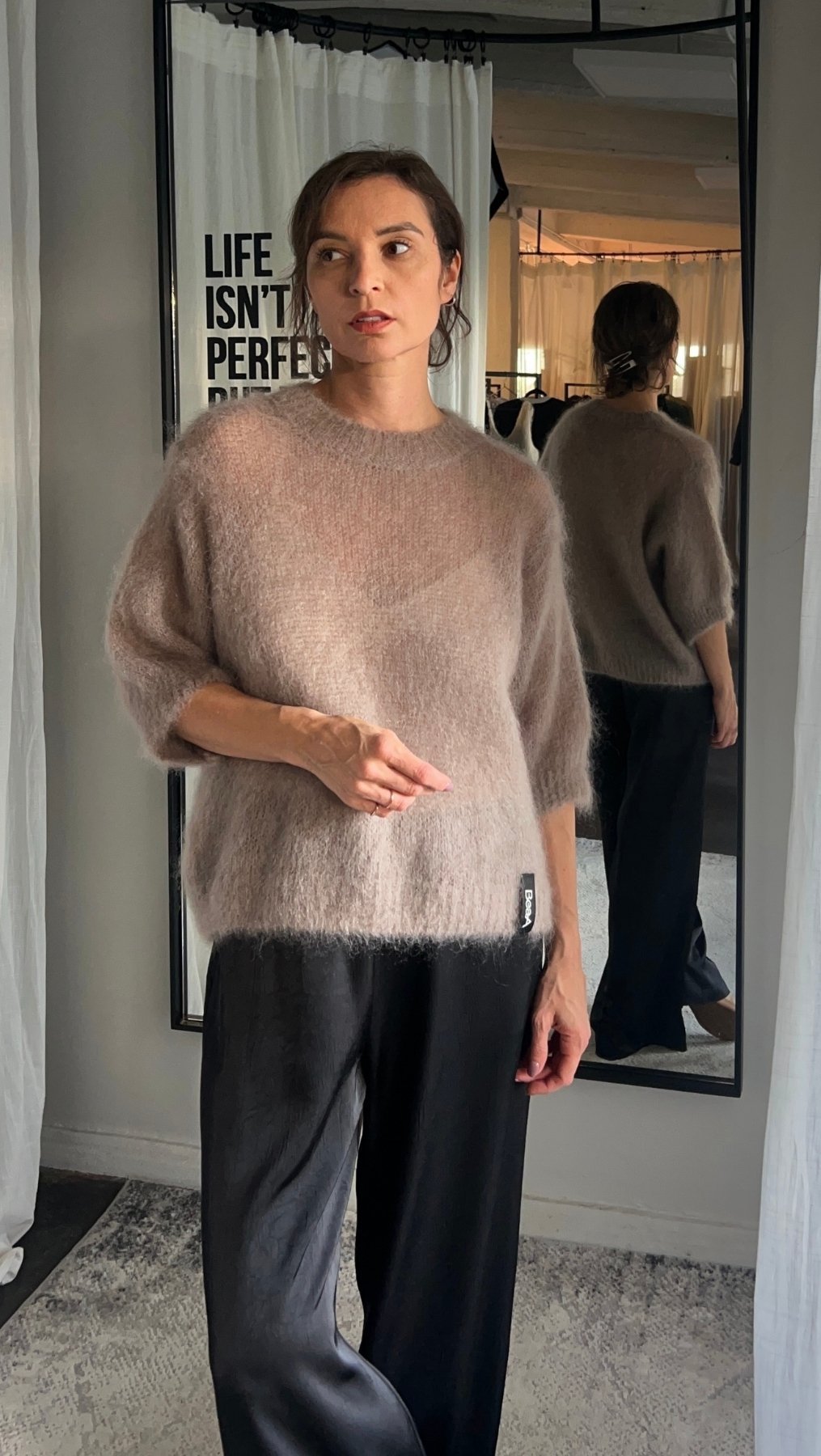 Kid mohair sweater Almond - BeaA - Be At Home with Yourself - sweater