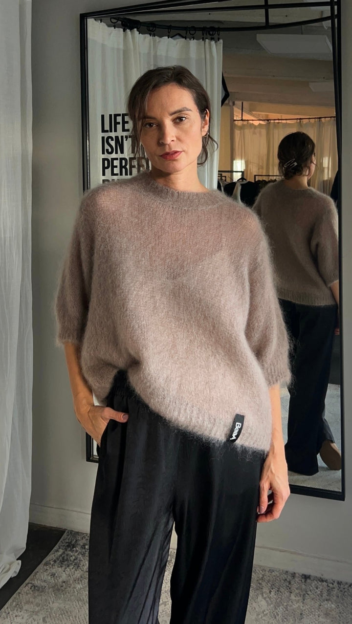 Kid mohair sweater Almond - BeaA - Be At Home with Yourself - sweater