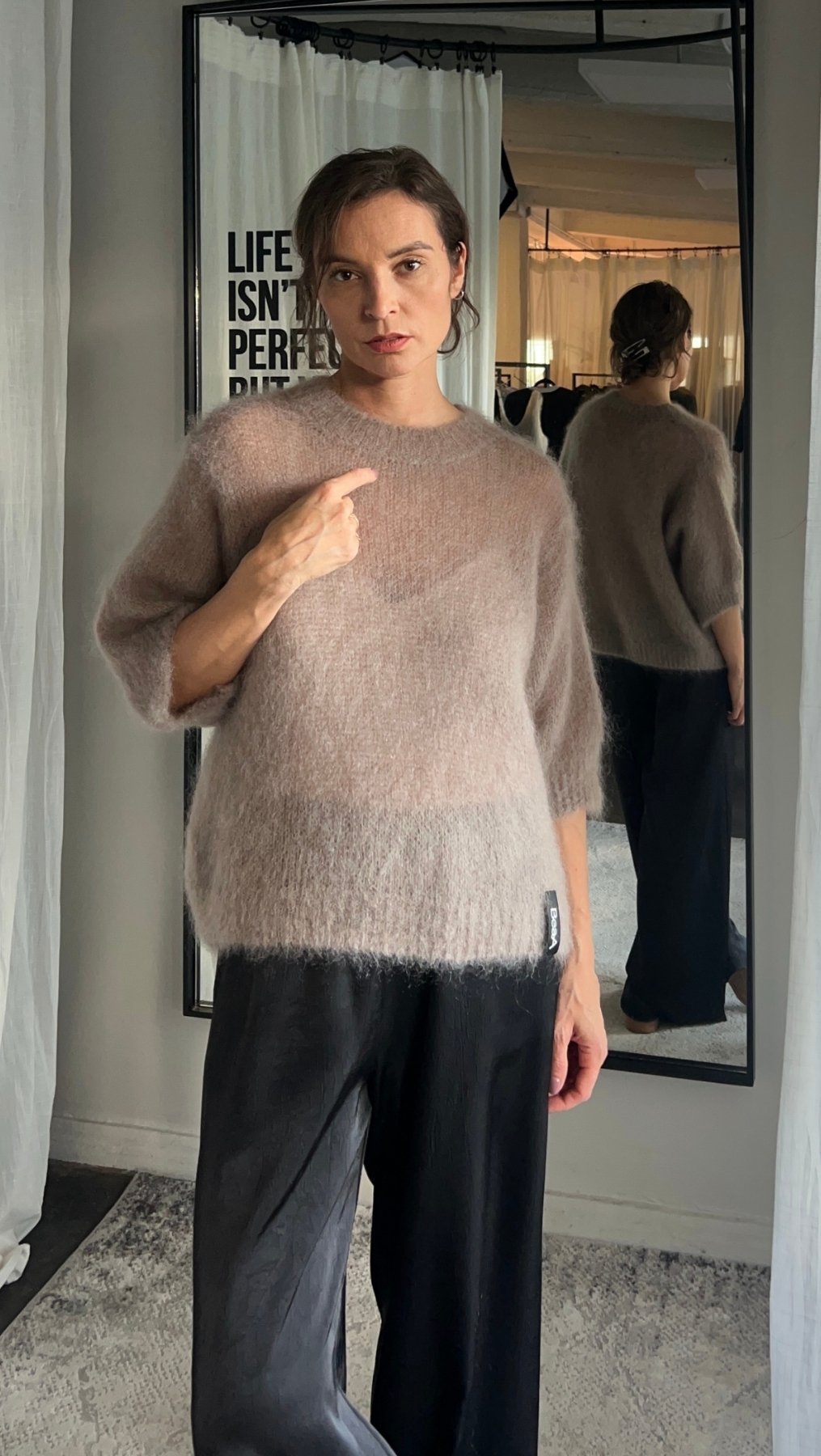 Kid mohair sweater Almond - BeaA - Be At Home with Yourself - sweater