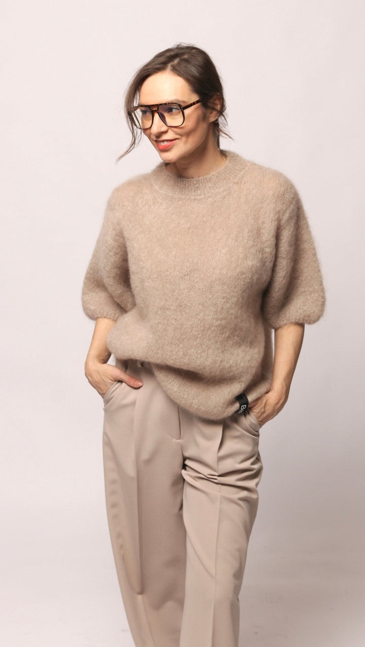 Kid mohair sweater Beige - BeaA - Be At Home with Yourself - sweater