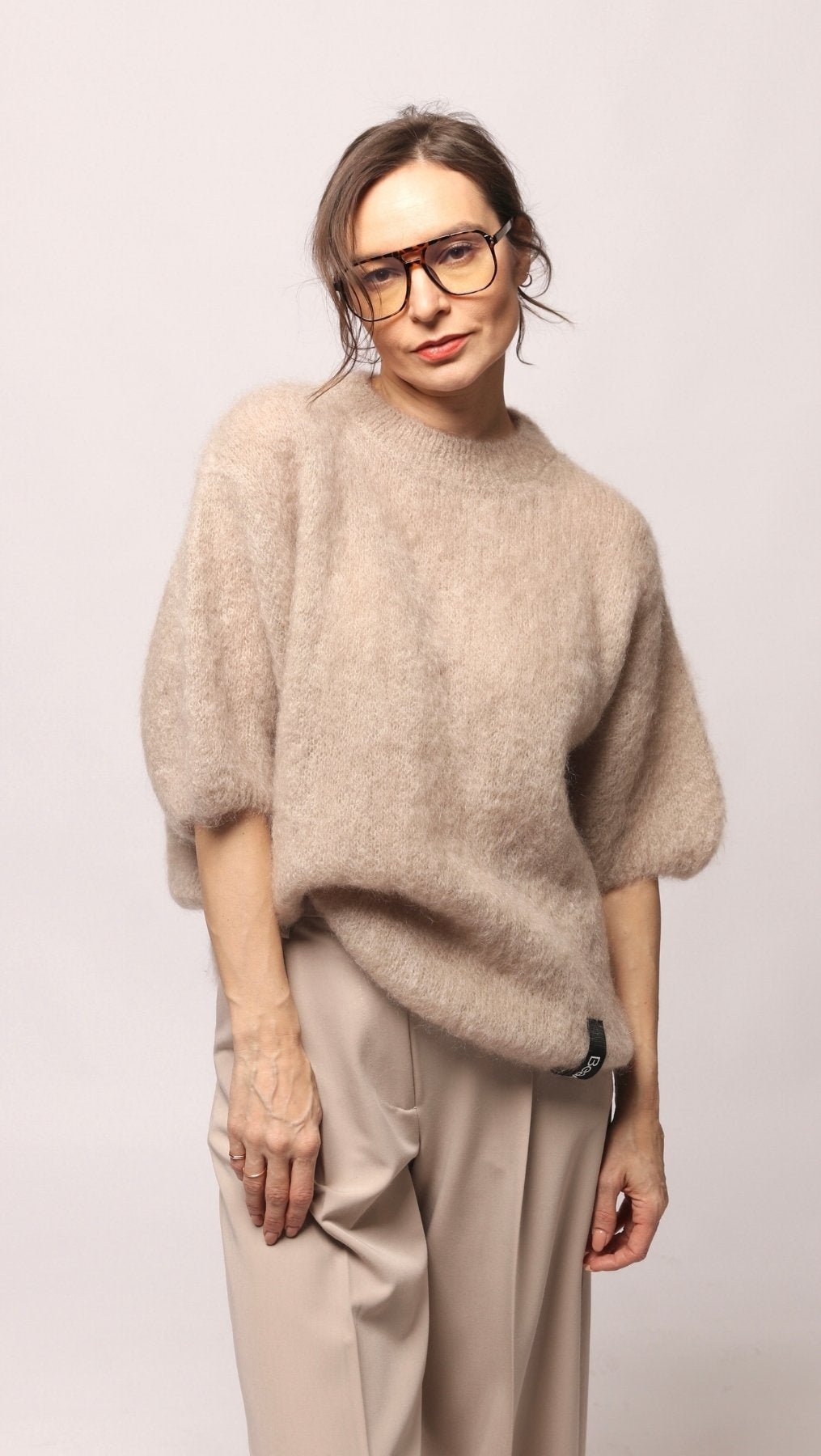 Kid mohair sweater Beige - BeaA - Be At Home with Yourself - sweater