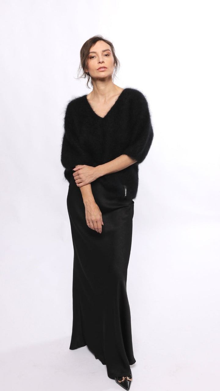 Kid mohair sweater Black - BeaA - Be At Home with Yourself - sweater