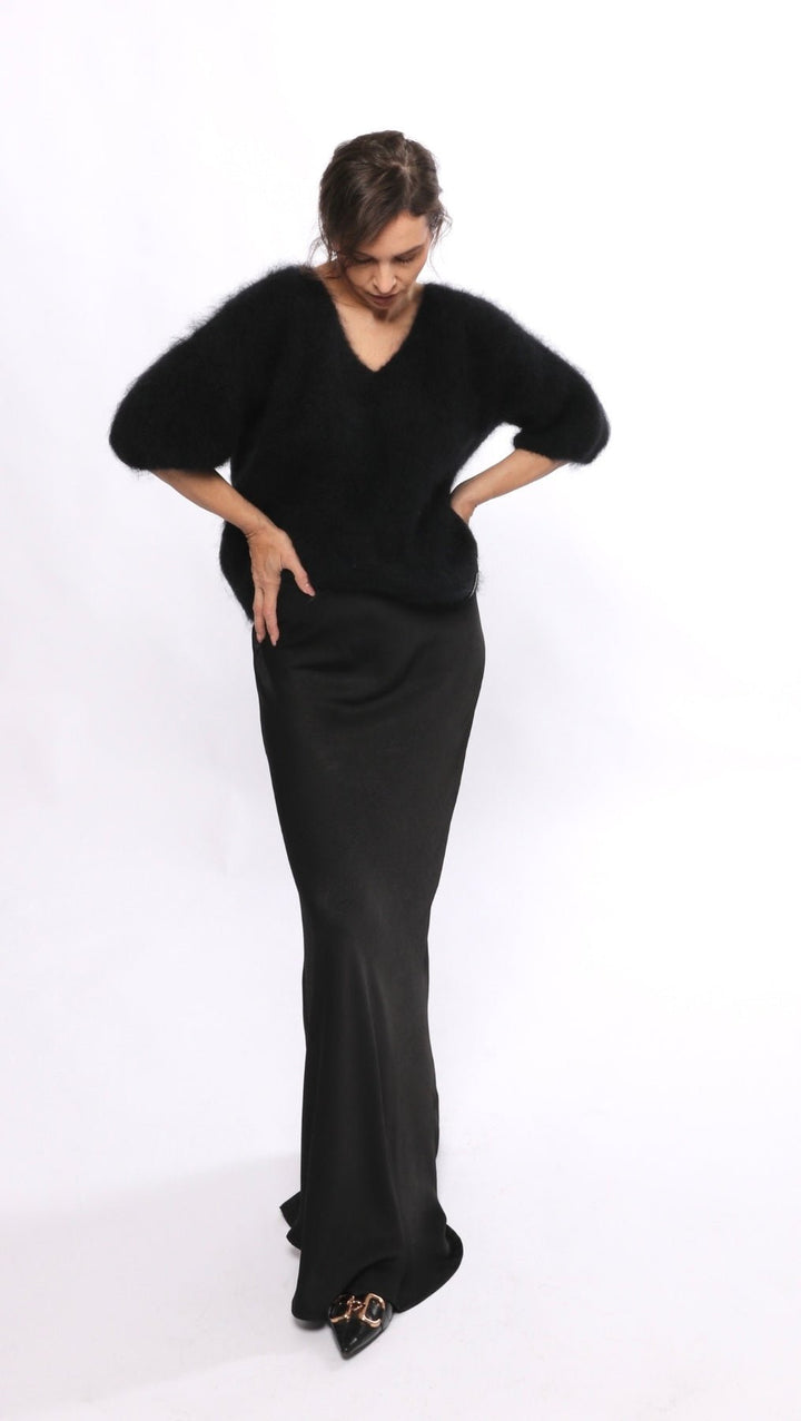 Kid mohair sweater Black - BeaA - Be At Home with Yourself - sweater