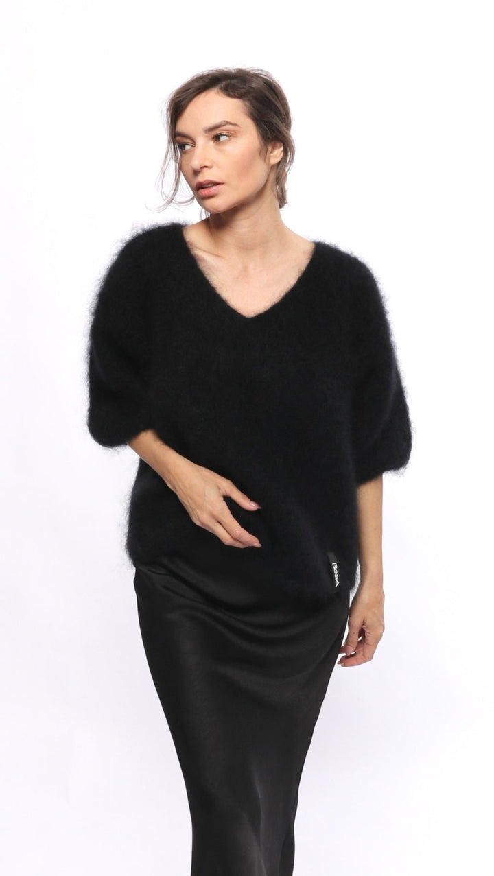 Kid mohair sweater Black - BeaA - Be At Home with Yourself - sweater