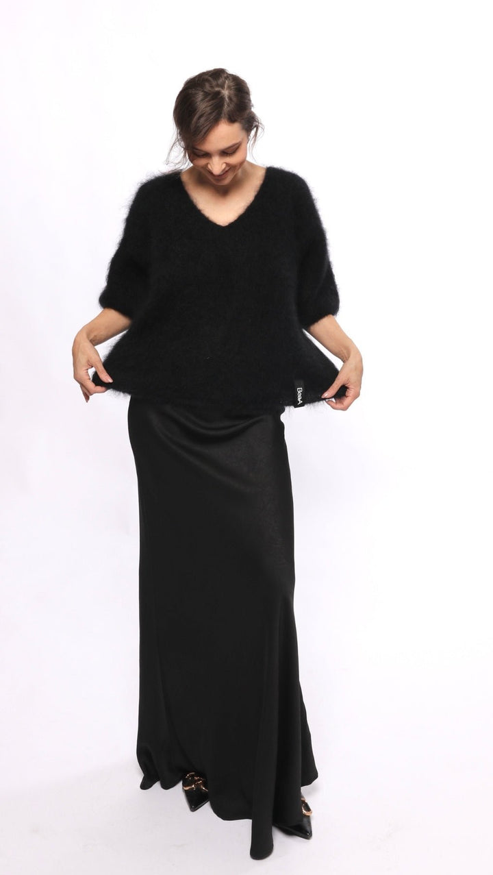 Kid mohair sweater Black - BeaA - Be At Home with Yourself - sweater