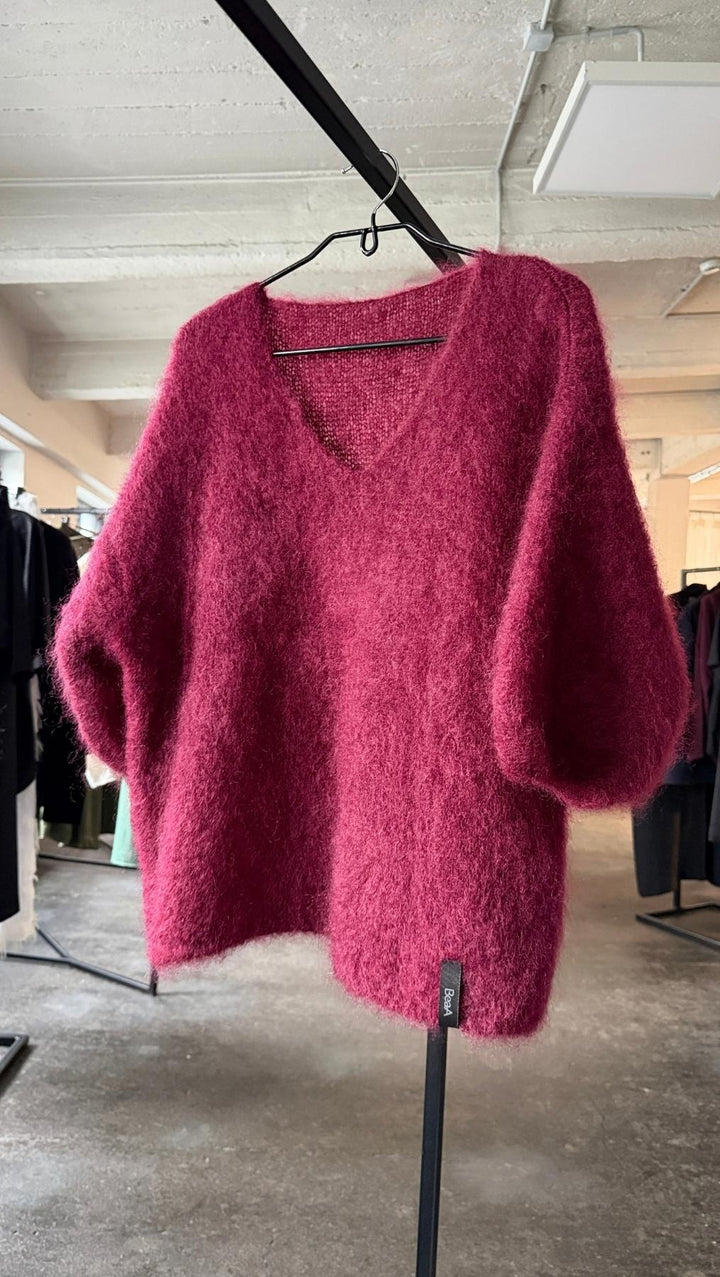 Kid mohair sweater Burgundy - BeaA - Be At Home with Yourself - sweater