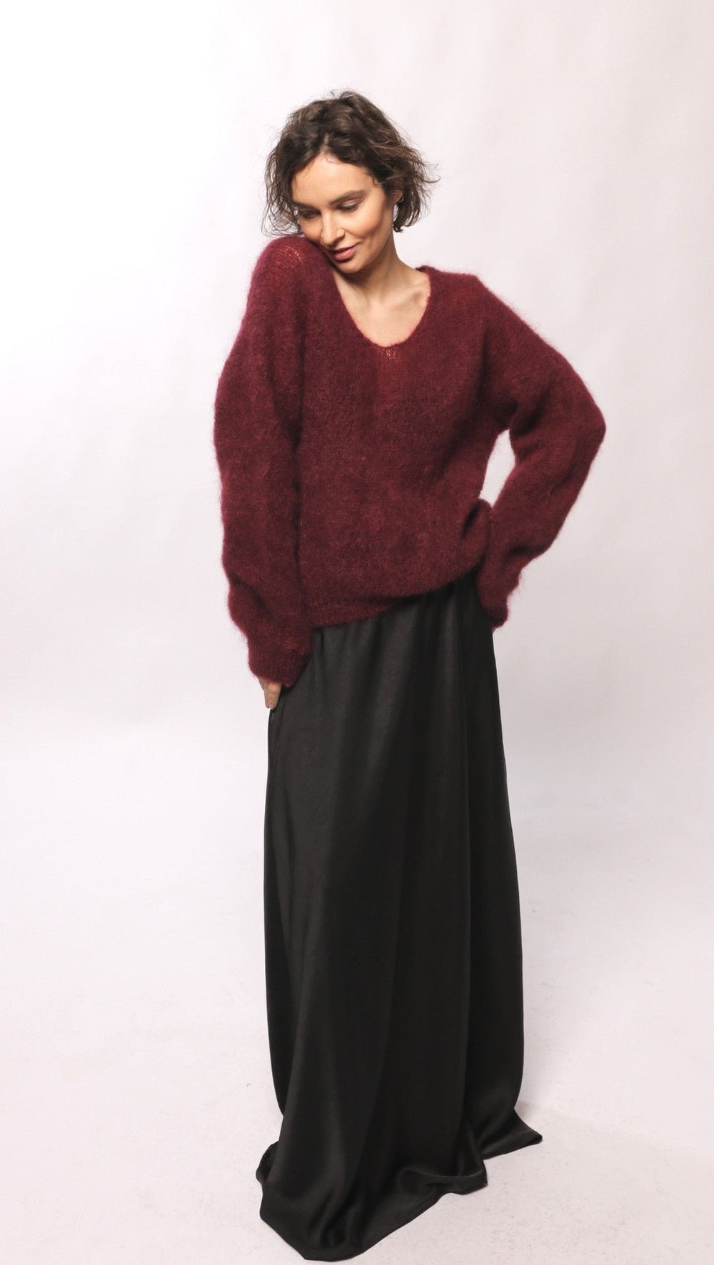 Kid mohair sweater Burgundy - BeaA - Be At Home with Yourself - sweater