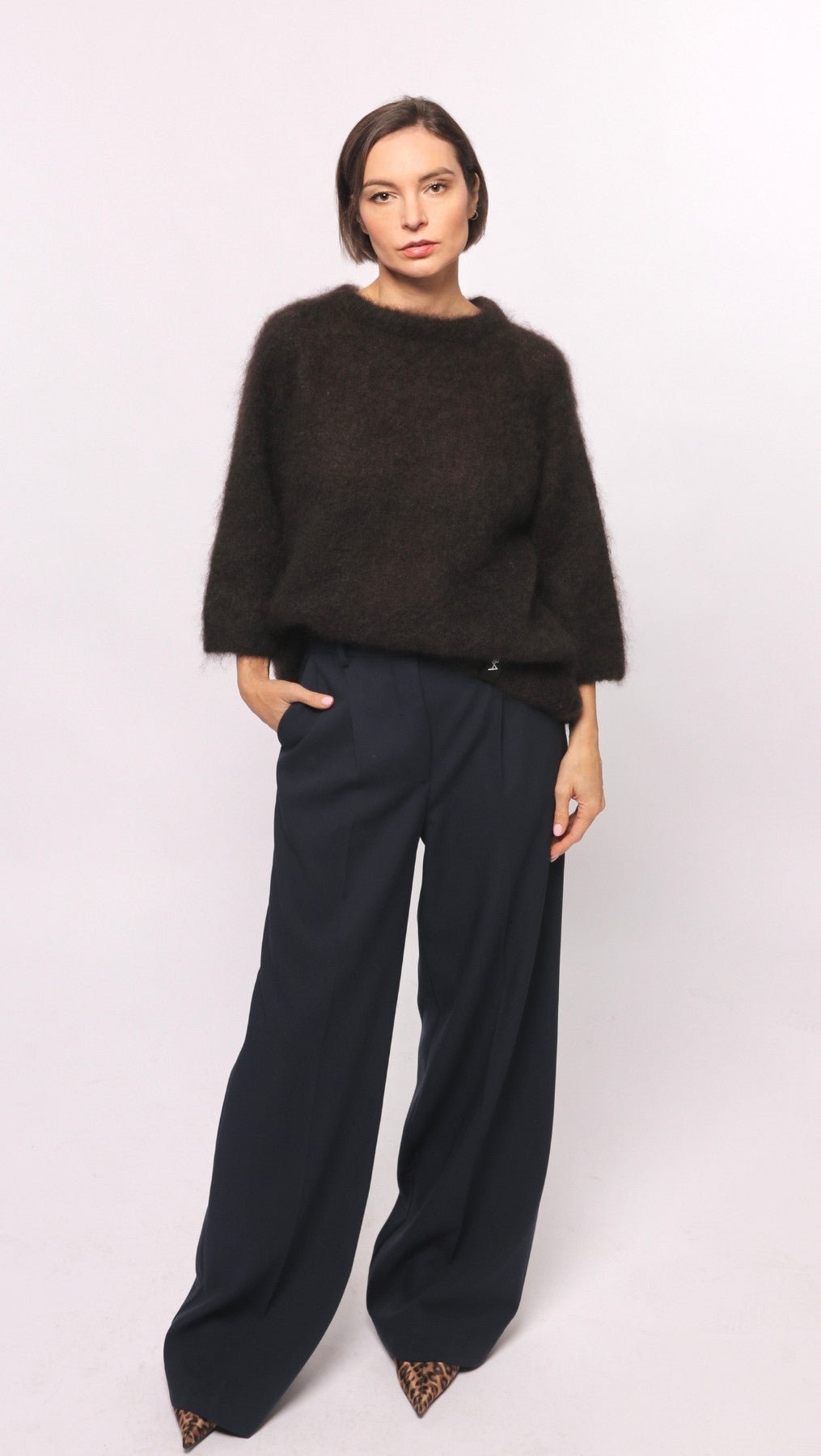 Kid mohair sweater Chocolate - BeaA - Be At Home with Yourself - sweater