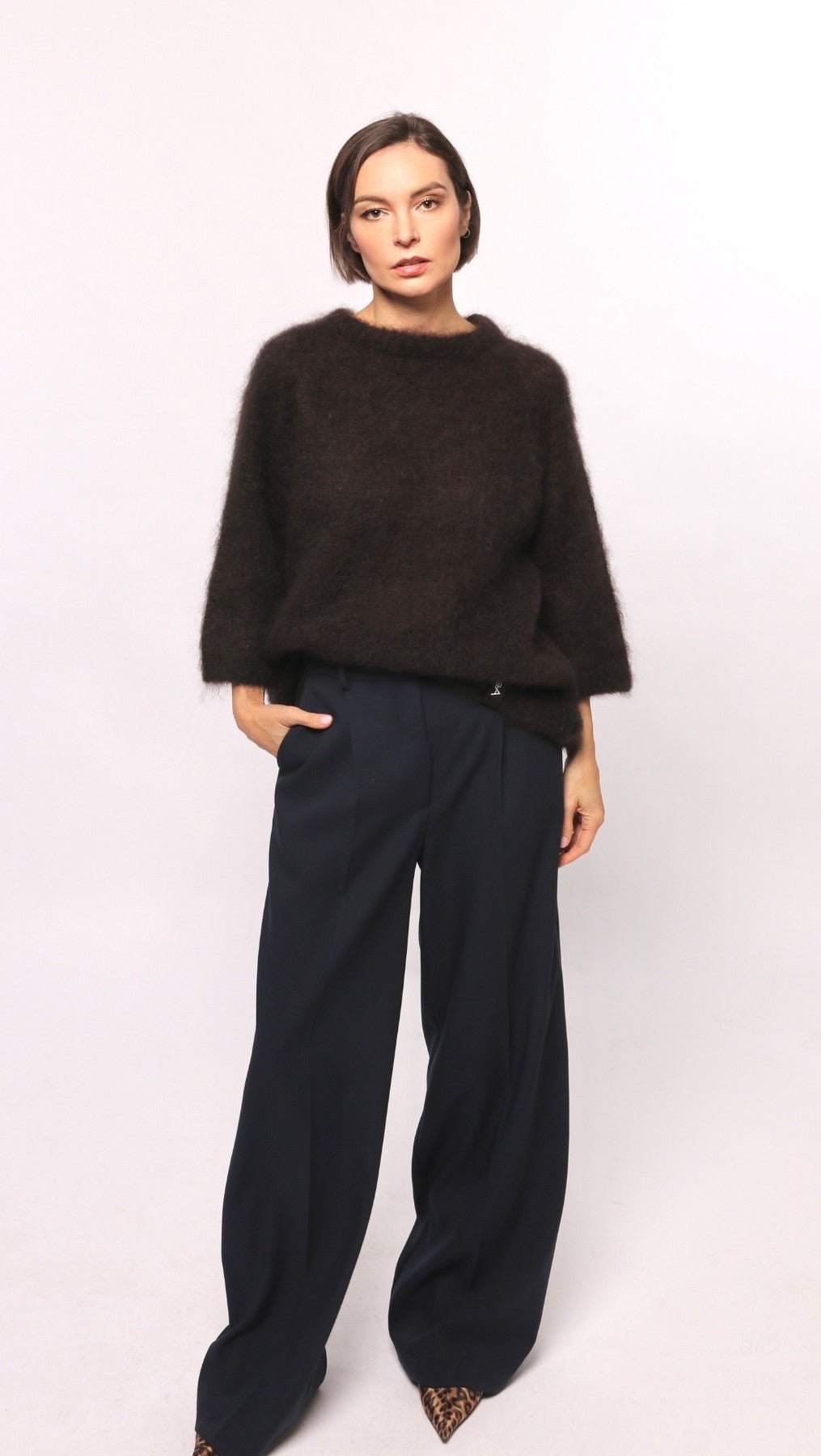 Kid mohair sweater Chocolate - BeaA - Be At Home with Yourself - sweater