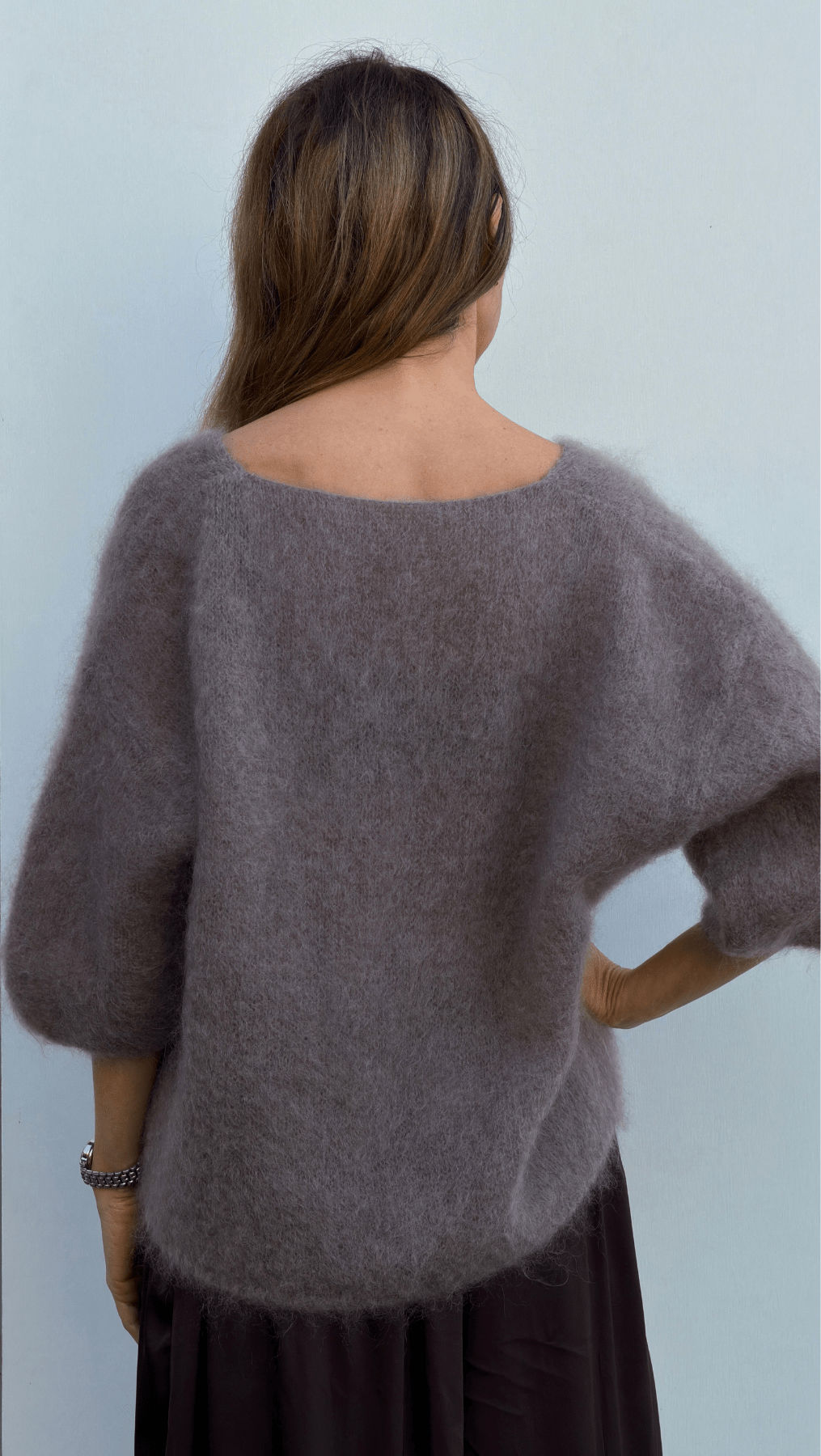 Kid Mohair Sweater Taupe - BeaA - Be At Home with Yourself - sweater
