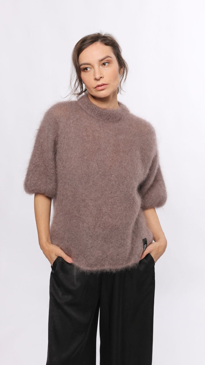 Kid mohair sweater Taupe - BeaA - Be At Home with Yourself - sweater