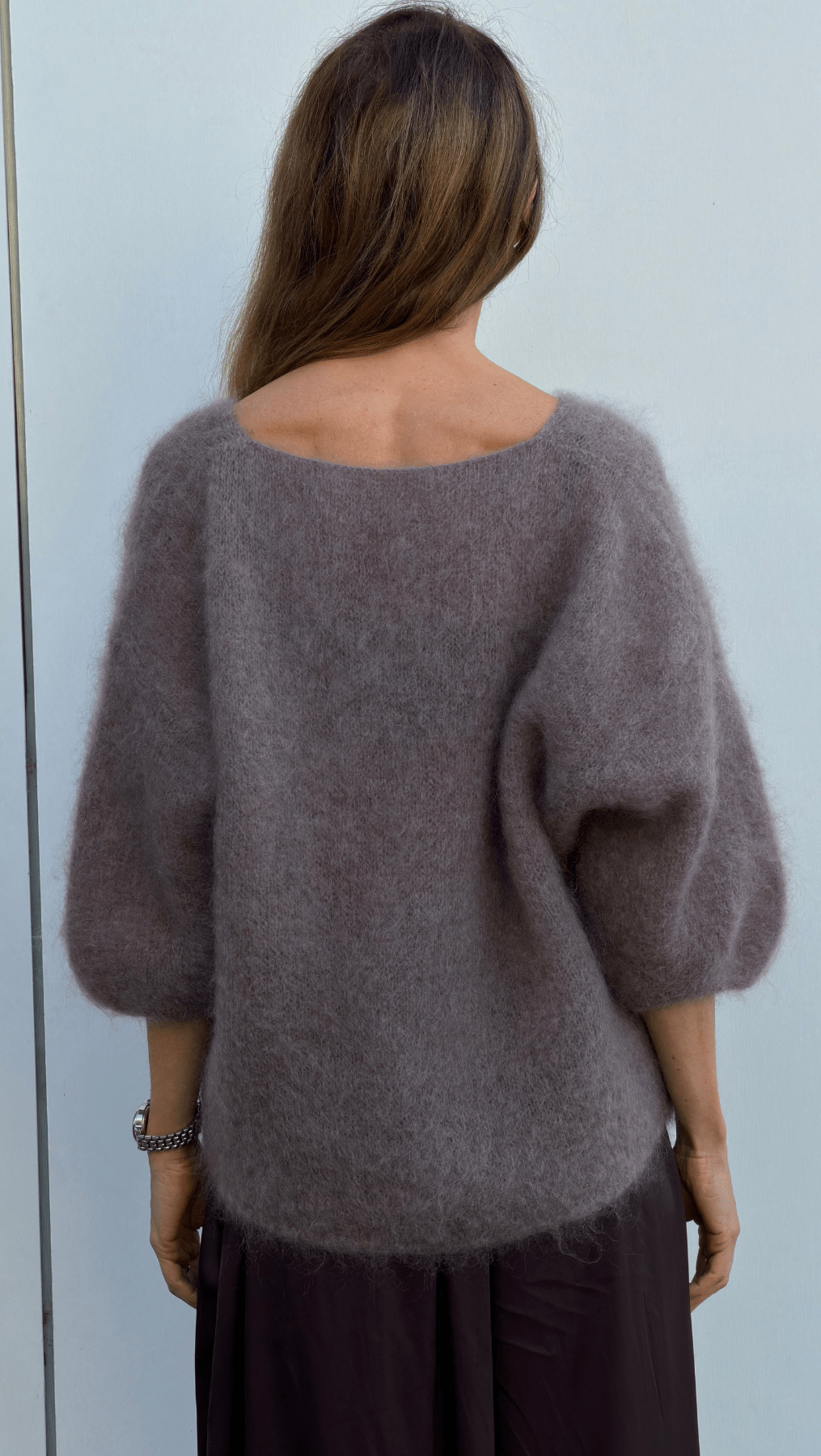 Kid Mohair Sweater Taupe - BeaA - Be At Home with Yourself - sweater