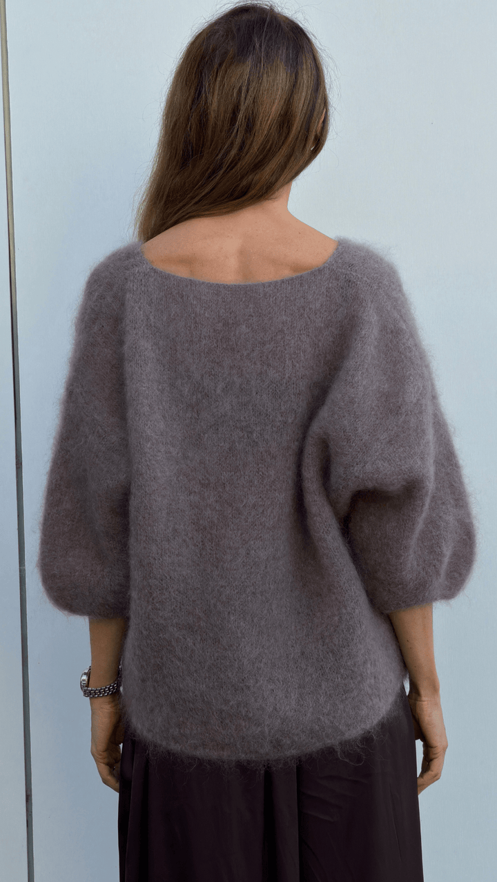 Kid Mohair Sweater Taupe - BeaA - Be At Home with Yourself - sweater