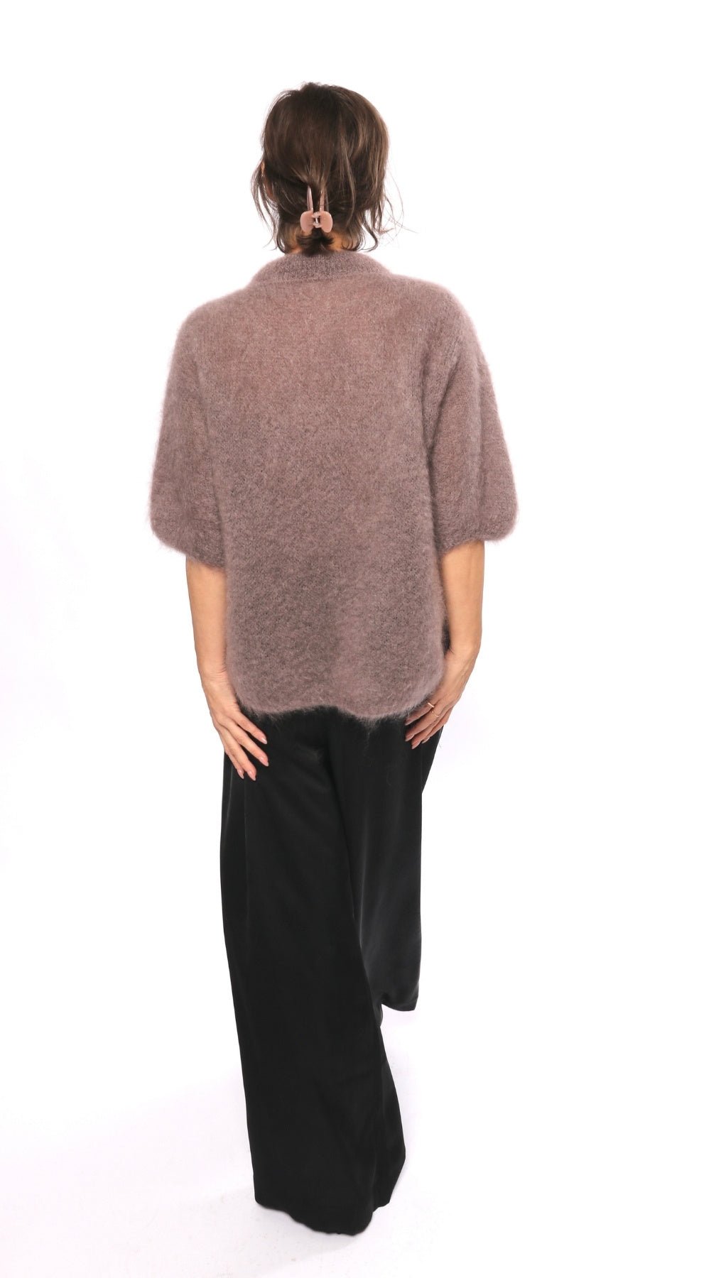 Kid mohair sweater Taupe - BeaA - Be At Home with Yourself - sweater