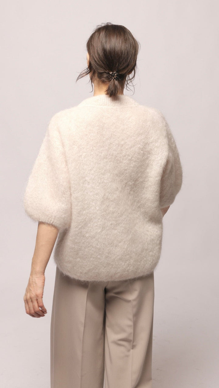 Kid mohair sweater Vanilla - BeaA - Be At Home with Yourself - sweater