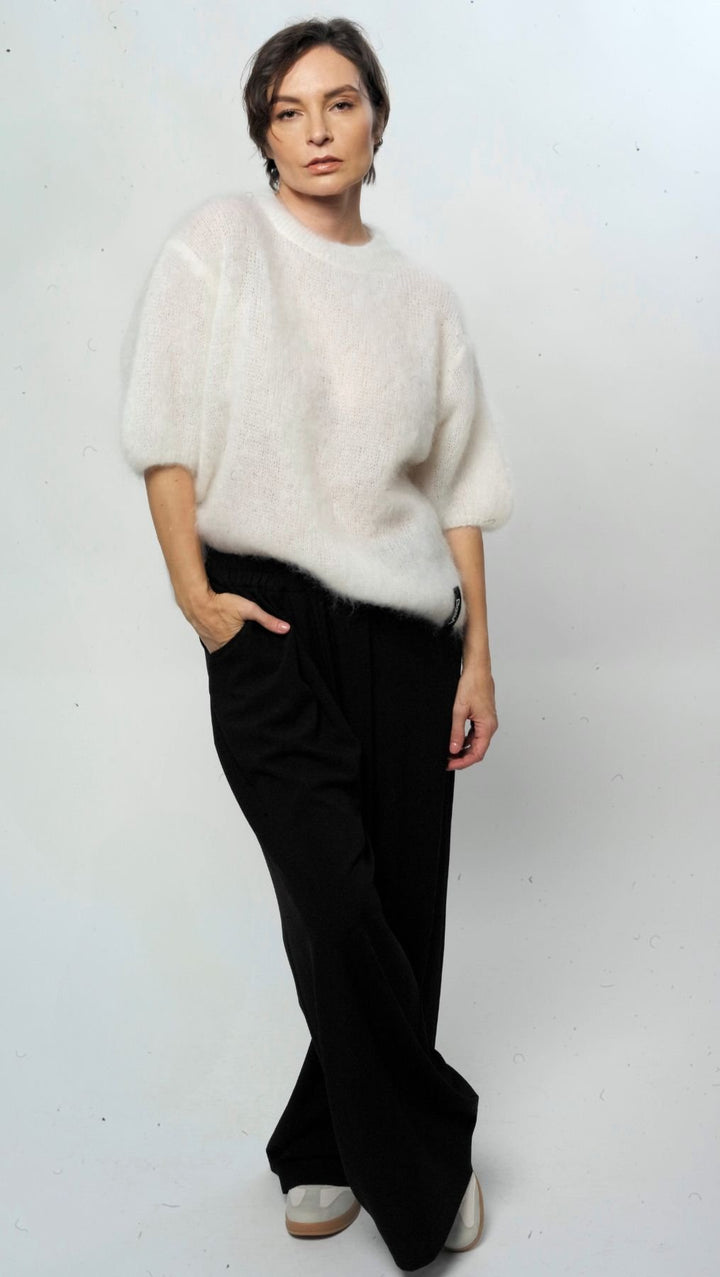 Kid mohair sweater White - BeaA - Be At Home with Yourself - sweater