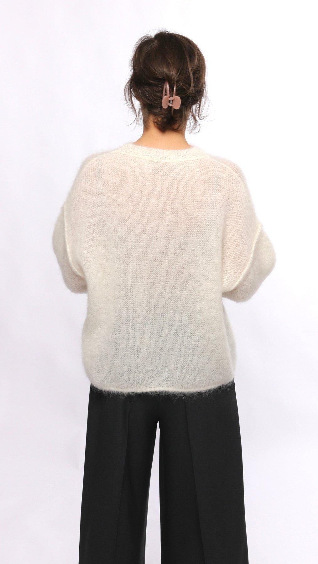 Kid mohair sweater White - BeaA - Be At Home with Yourself - sweater