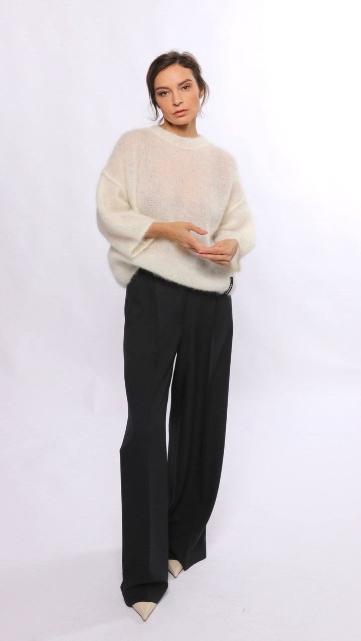 Kid mohair sweater White - BeaA - Be At Home with Yourself - sweater
