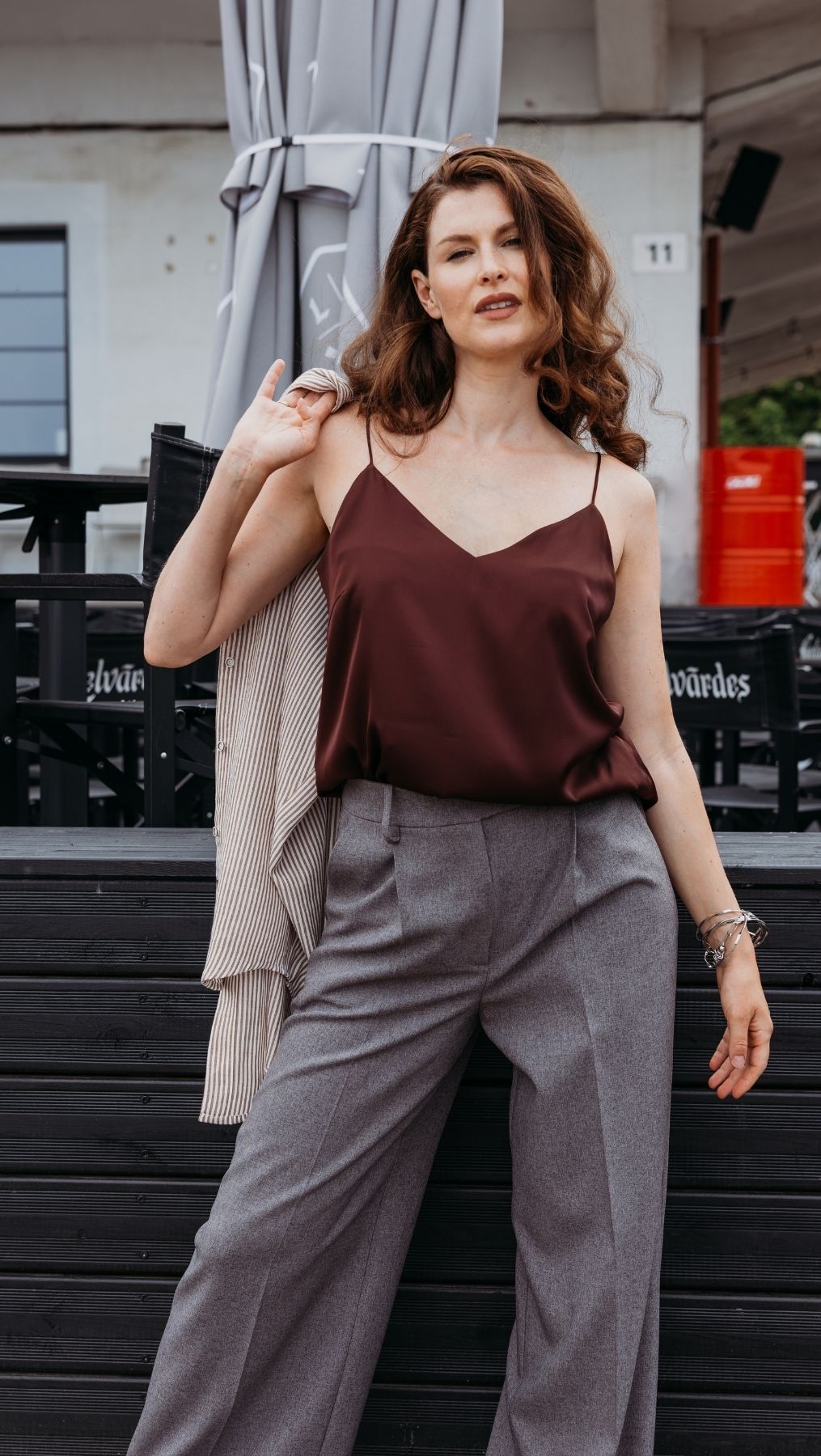 Regular-fit trousers Greige