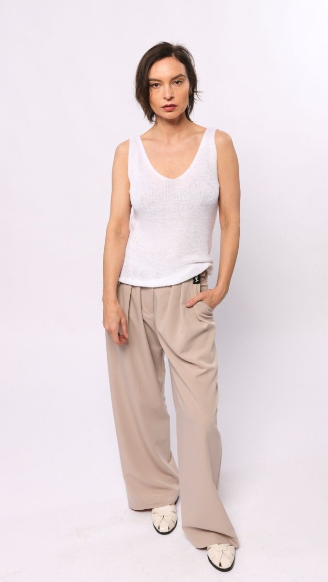 Knit top White - BeaA - Be At Home with Yourself - Top