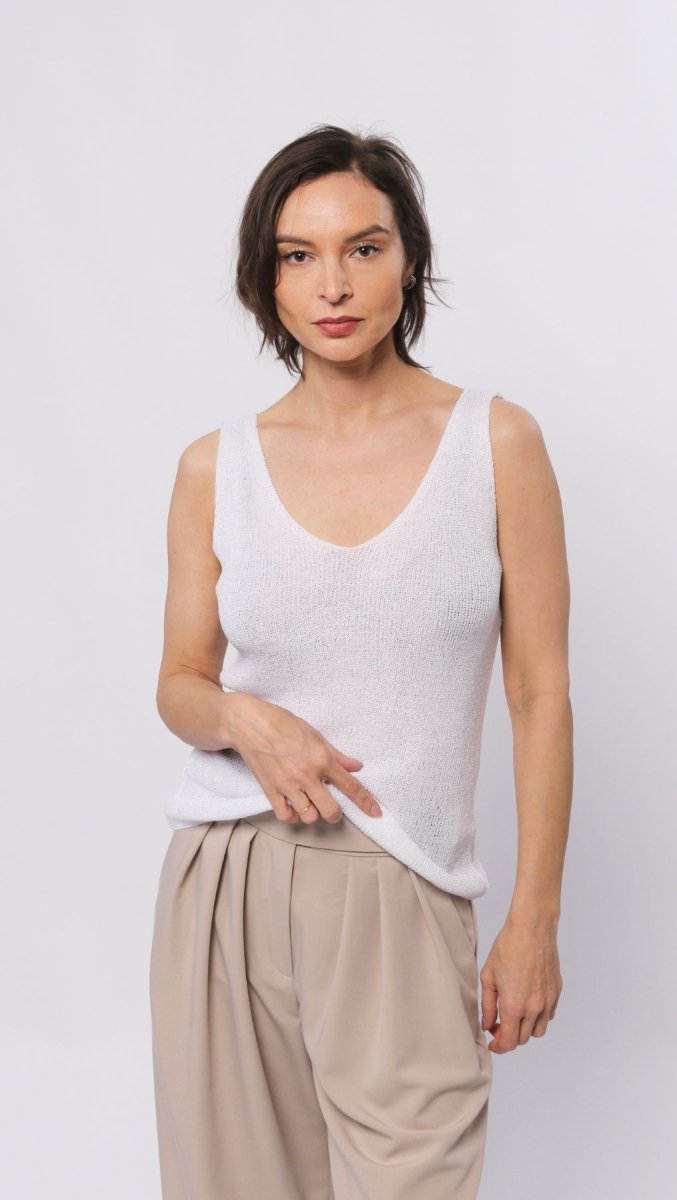 Knit top White - BeaA - Be At Home with Yourself - Top