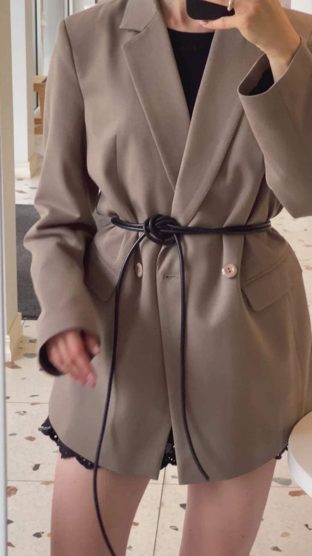 LEATHER CORD BELT - BeaA - Be At Home with Yourself - Bag