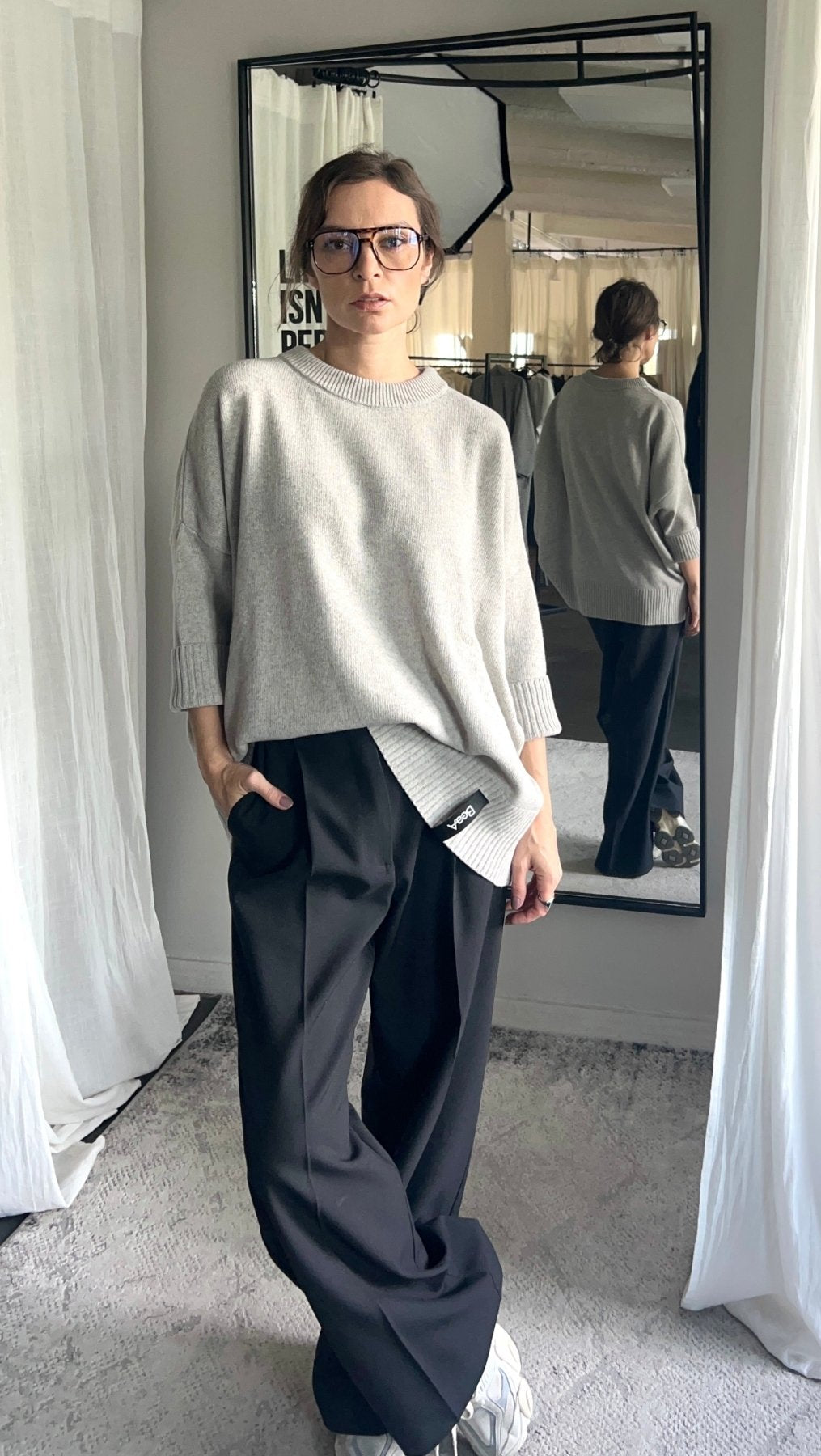 Wool Sweater Quiet Stone
