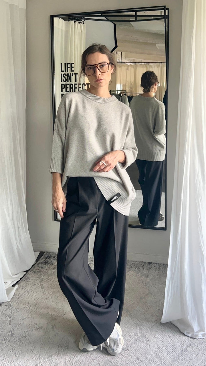 Wool Sweater Quiet Stone