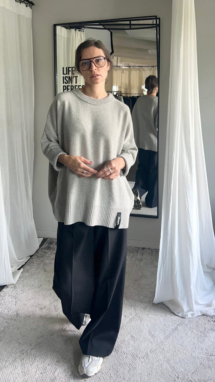 Wool Sweater Quiet Stone
