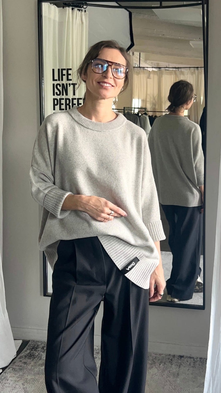 Wool Sweater Quiet Stone