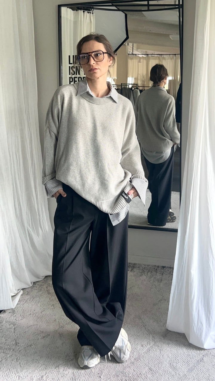 Wool Sweater Quiet Stone