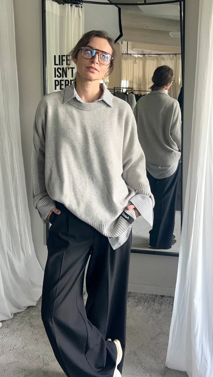 Wool Sweater Quiet Stone