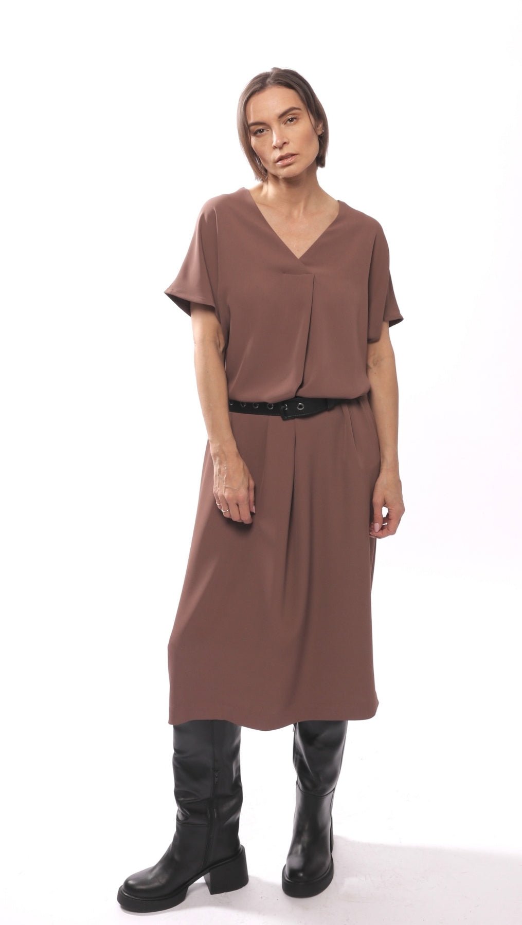 Libre dress Choco - BeaA - Be At Home with Yourself - Slip Dress