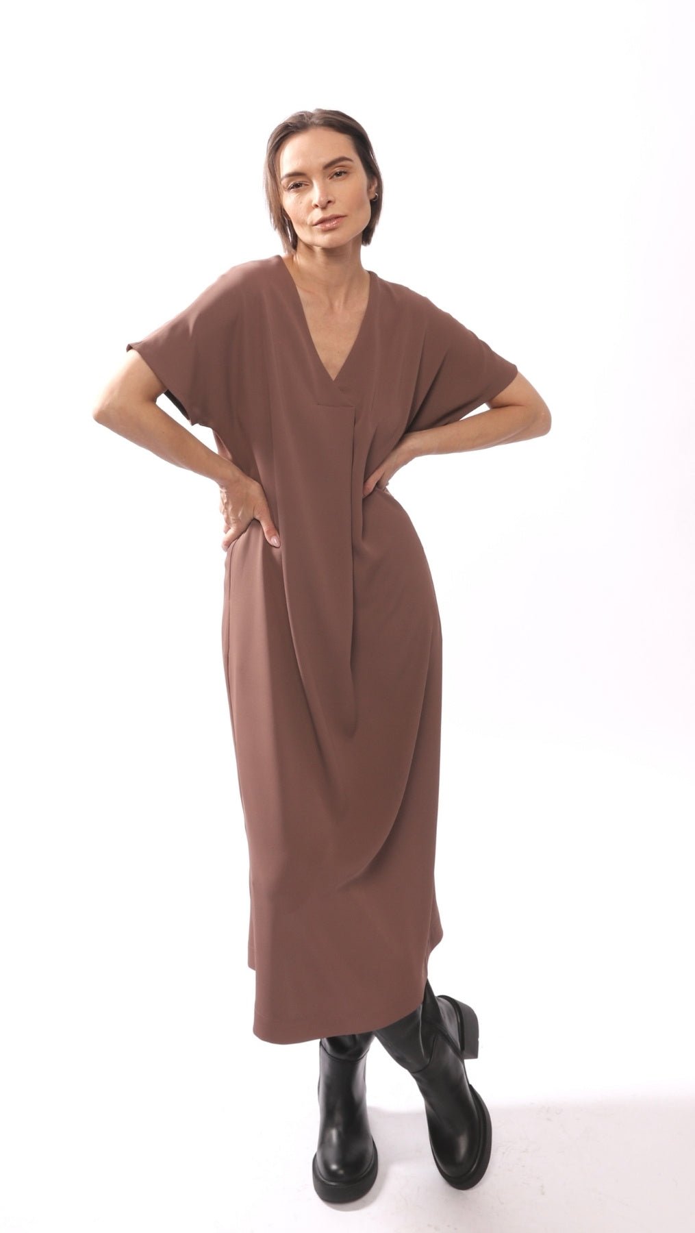 Libre dress Choco - BeaA - Be At Home with Yourself - Slip Dress