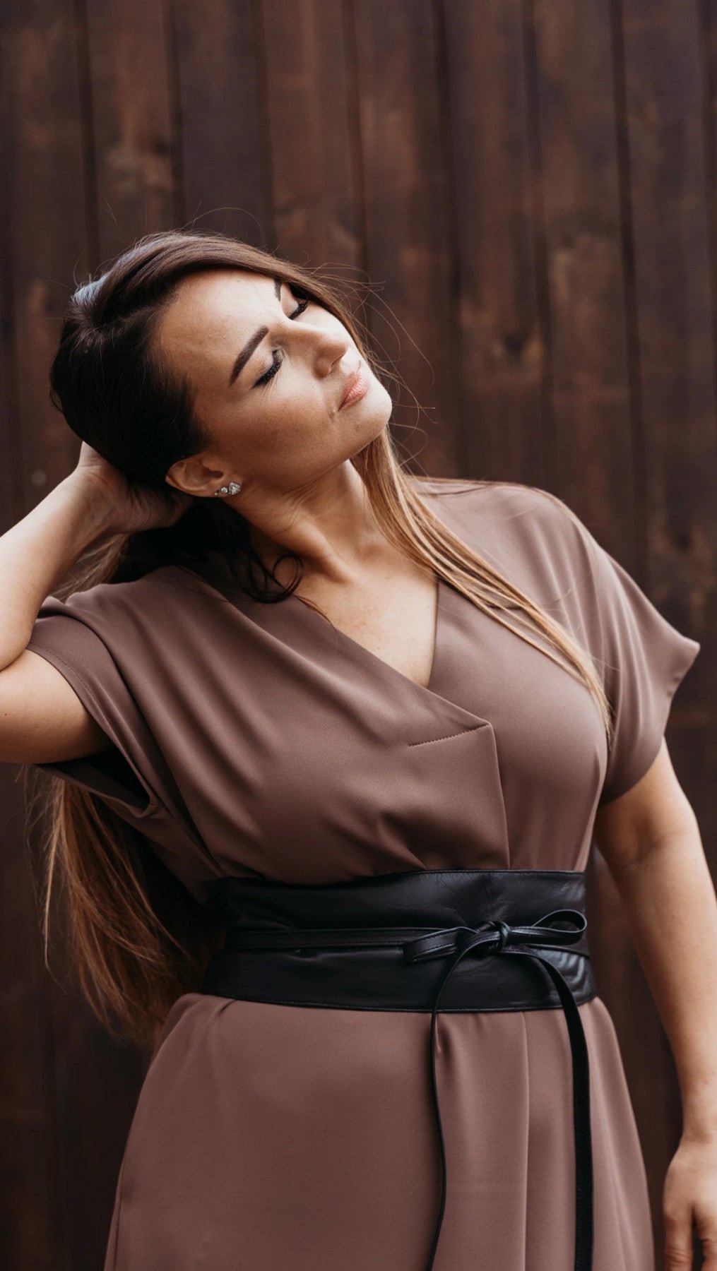 Libre dress Choco - BeaA - Be At Home with Yourself - Slip Dress