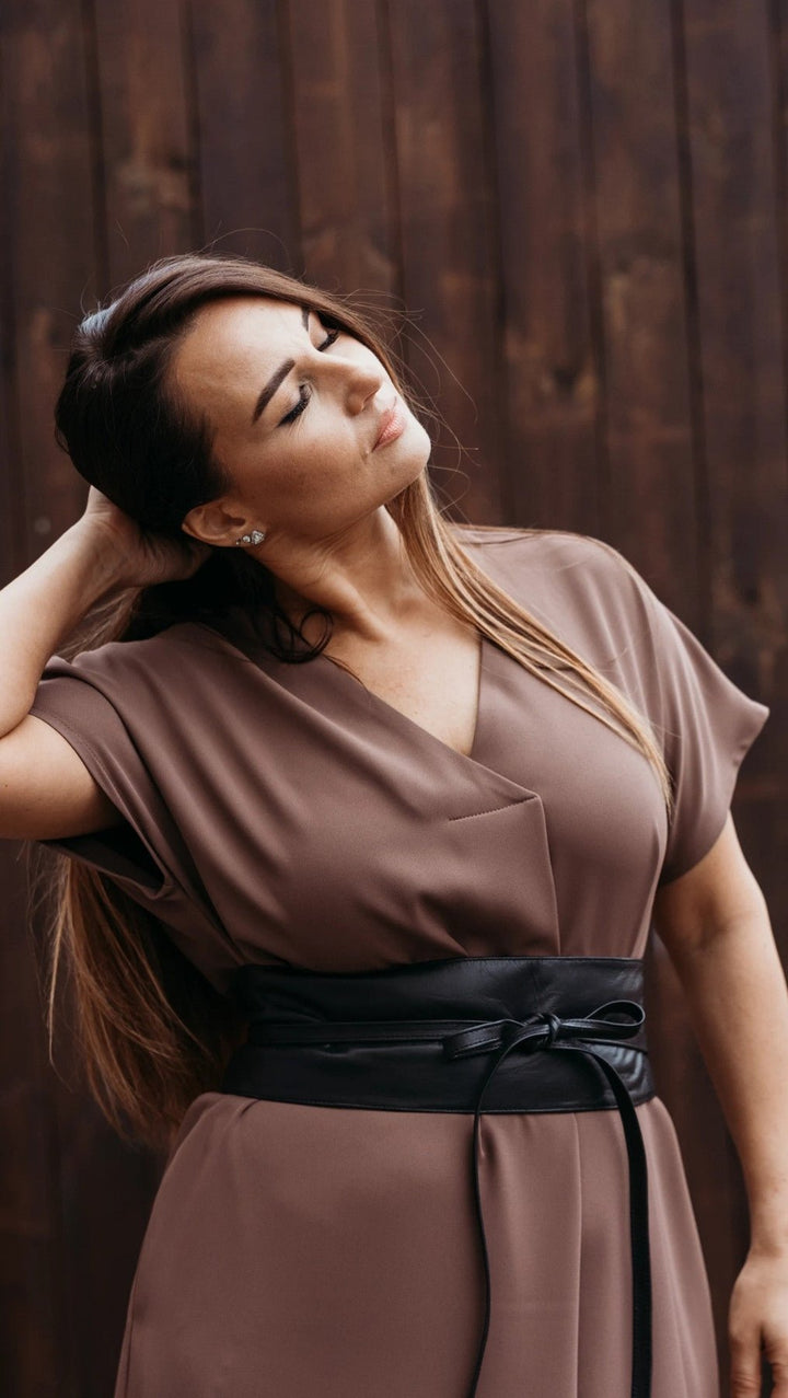 Libre dress Choco - BeaA - Be At Home with Yourself - Slip Dress