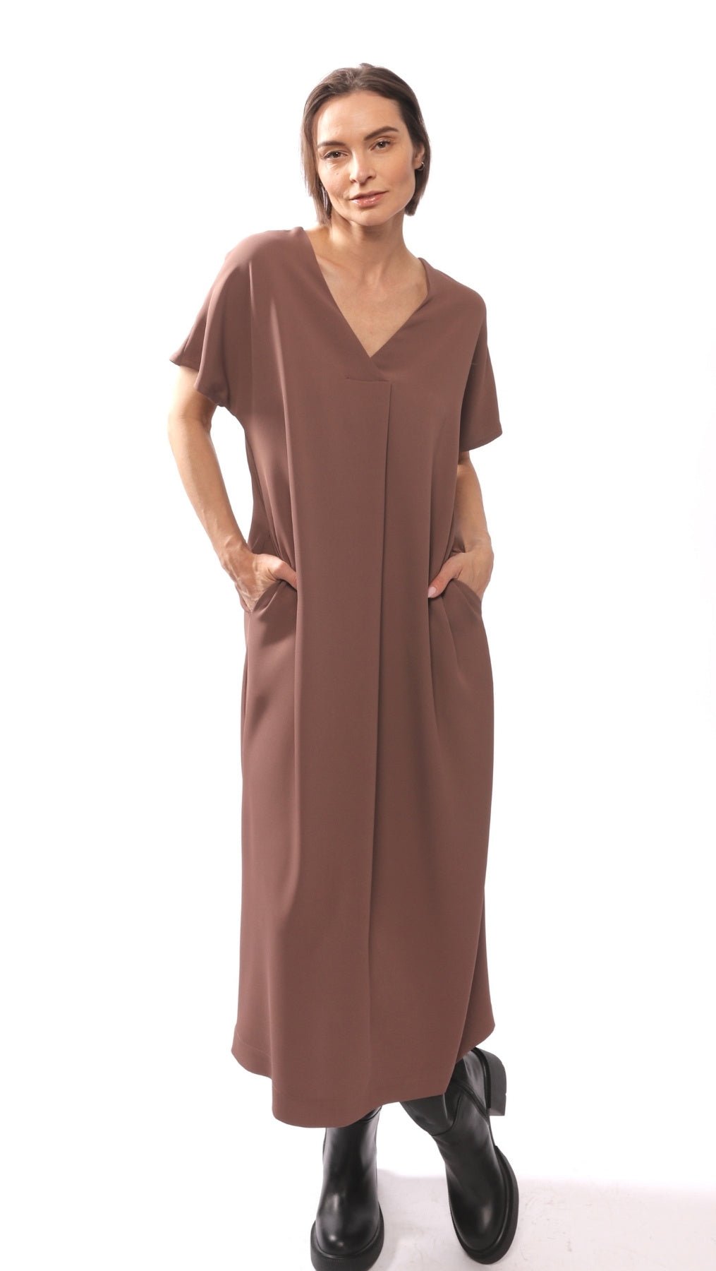 Libre dress Choco - BeaA - Be At Home with Yourself - Slip Dress