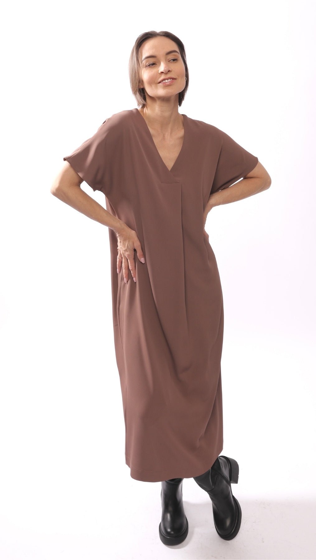 Libre dress Choco - BeaA - Be At Home with Yourself - Slip Dress