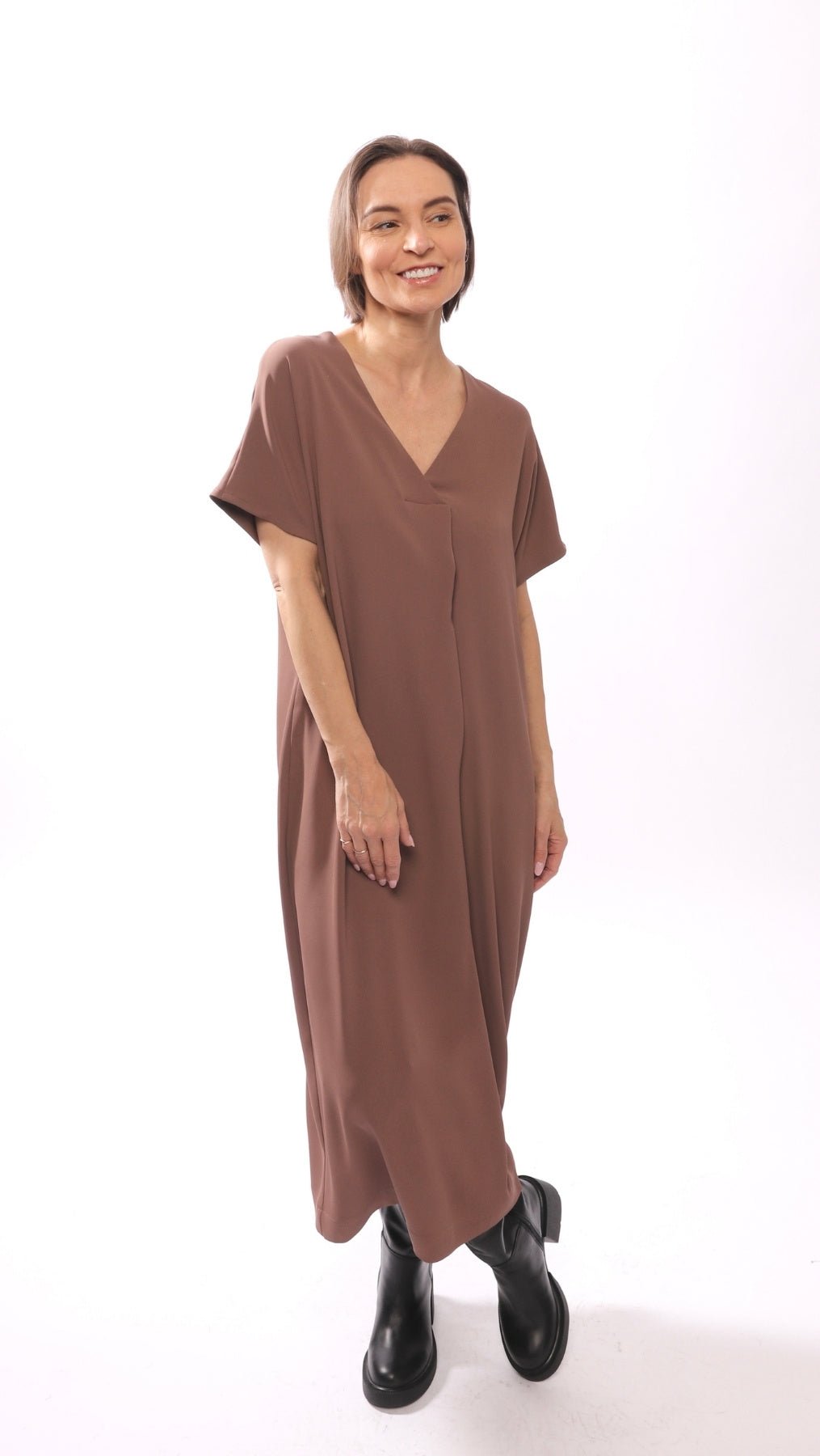 Libre dress Choco - BeaA - Be At Home with Yourself - Slip Dress