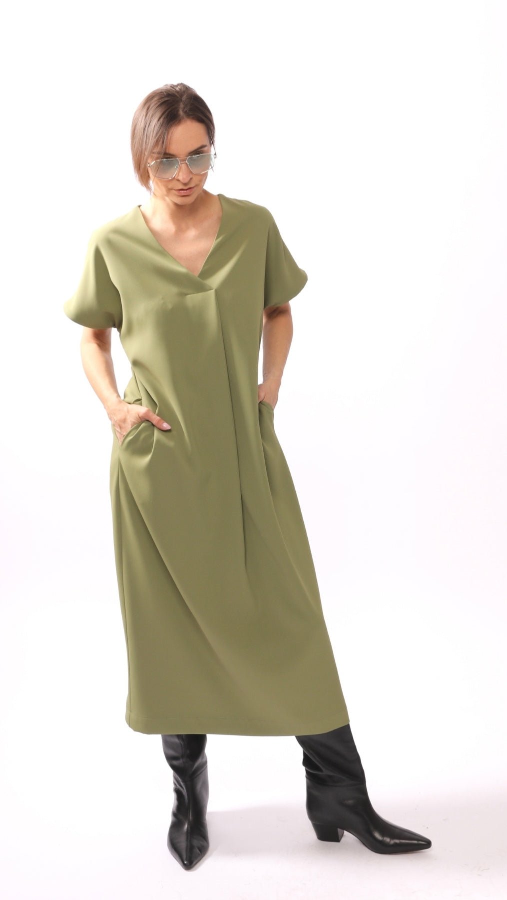 Libre dress Green - BeaA - Be At Home with Yourself - Slip Dress