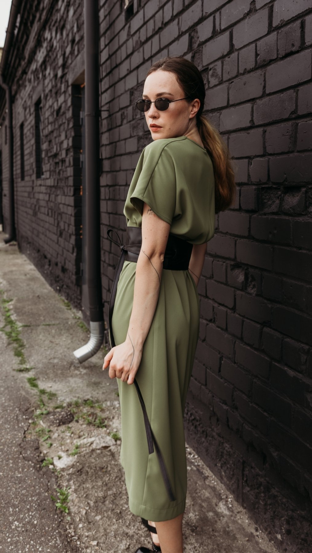 Libre dress Green - BeaA - Be At Home with Yourself - Slip Dress