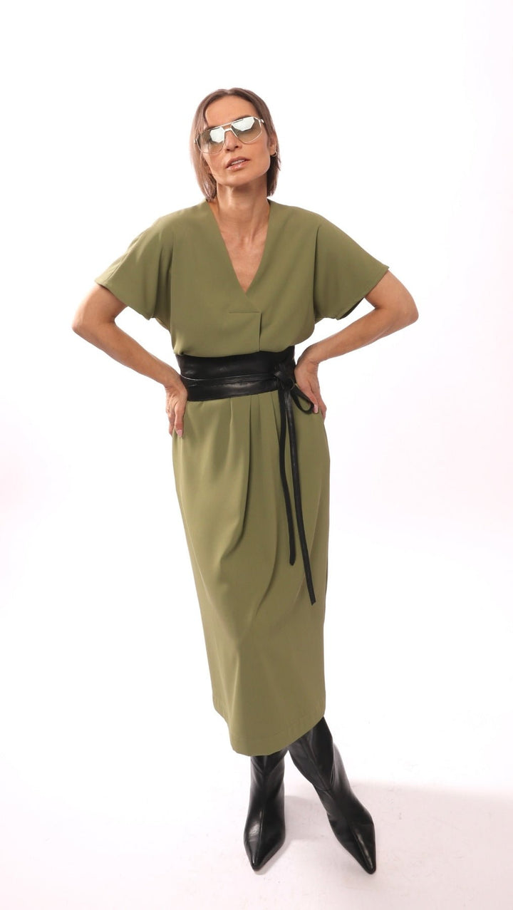Libre dress Green - BeaA - Be At Home with Yourself - Slip Dress
