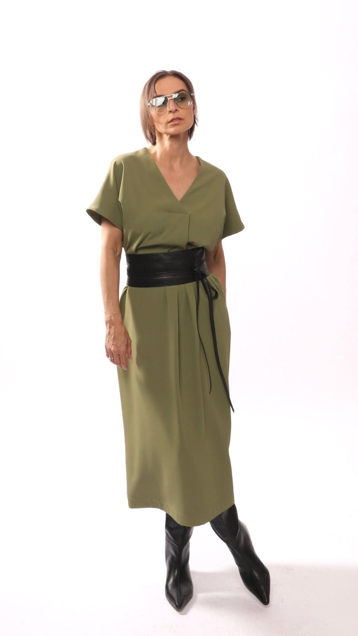 Libre dress Green - BeaA - Be At Home with Yourself - Slip Dress