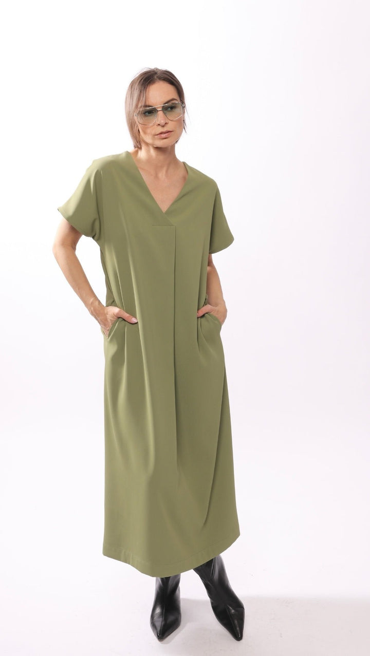Libre dress Green - BeaA - Be At Home with Yourself - Slip Dress