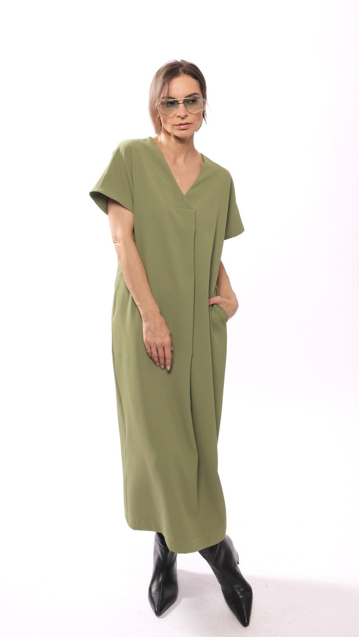 Libre dress Green - BeaA - Be At Home with Yourself - Slip Dress