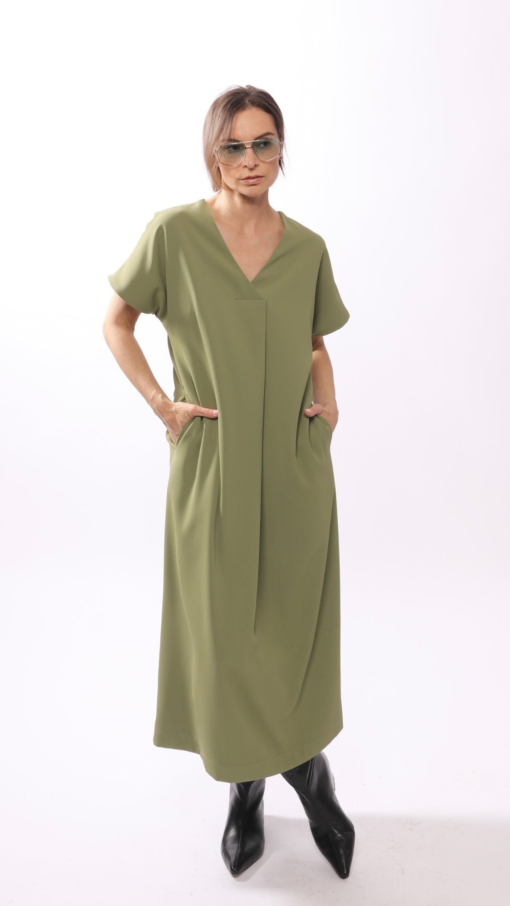 Libre dress Green - BeaA - Be At Home with Yourself - Slip Dress