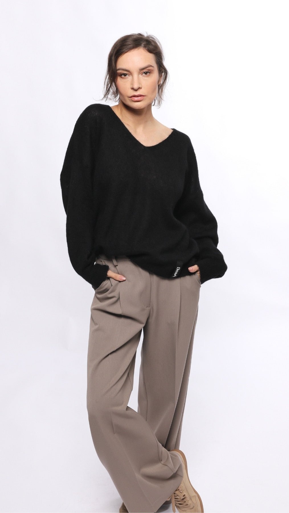 Light Alpaca sweater Black - BeaA - Be At Home with Yourself - sweater