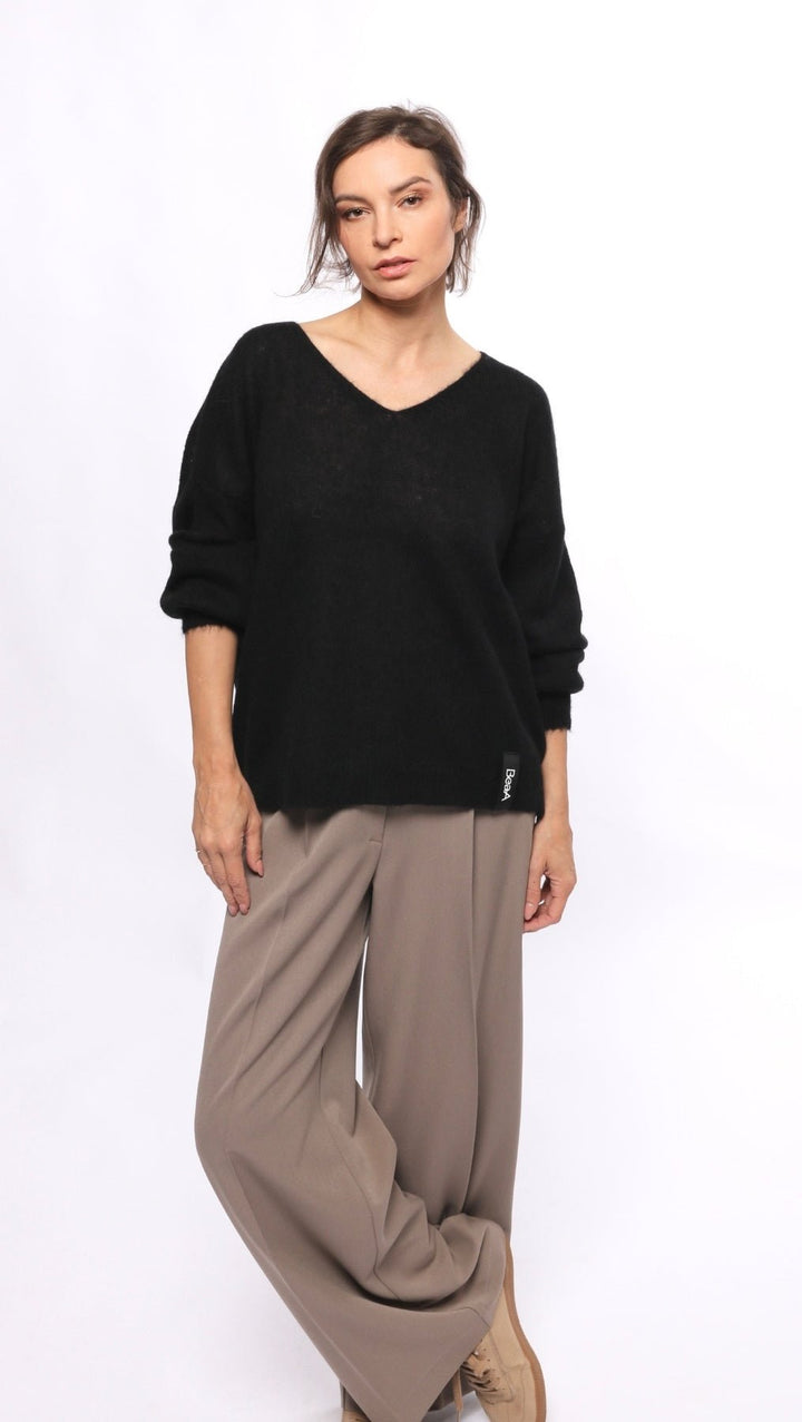 Light Alpaca sweater Black - BeaA - Be At Home with Yourself - sweater